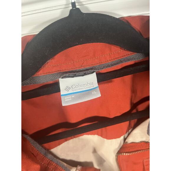 Columbia Men’s Rust Red Field Utility Jacket XL Outdoor Hiking Lightweight - Picture 3 of 13